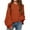 Orange, variant on Girl's Oversized Crewneck  Long Sleeve Fall Sweaters Kids BatwingSlouchy Chunky Pullover Jumper  5-14 Years