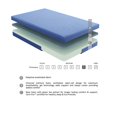 thumbnail image 4 of 7 Inch Rectangular Full Mattress with Smooth Textured Surface, Comfortable Blue Memory Foam Mattress Set with Pillow, Blue, Mattress in a Box, 4 of 9