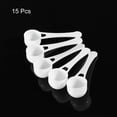 thumbnail image 3 of Unique Bargains Micro Spoons 5 Gram Measuring Scoop Plastic Round Bottom Mini Spoon with Hole 15 Pack, 3 of 6