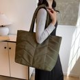 thumbnail image 2 of Winter Quilted Shoulder Bag Large Capacity Nylon Padded Nylon Underarm Purse Casual Handbag for Women, 2 of 2
