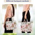 thumbnail image 4 of FORMRS Womens Corduroy Tote Bag Crossbody Shoulder Handbag with Pocket, Brown Nordic Christmas House, 4 of 7
