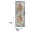 thumbnail image 3 of Livabliss Harput Vintage Medallion Runner Area Rug,2'7" x 7'3",Orange/Navy, 3 of 11
