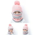thumbnail image 6 of Beanie Hat,Fleece Lined Hat Scarves for Toddler Boy Girls Children, Winter Warm Knit Cap for Little Kids, 6 of 8