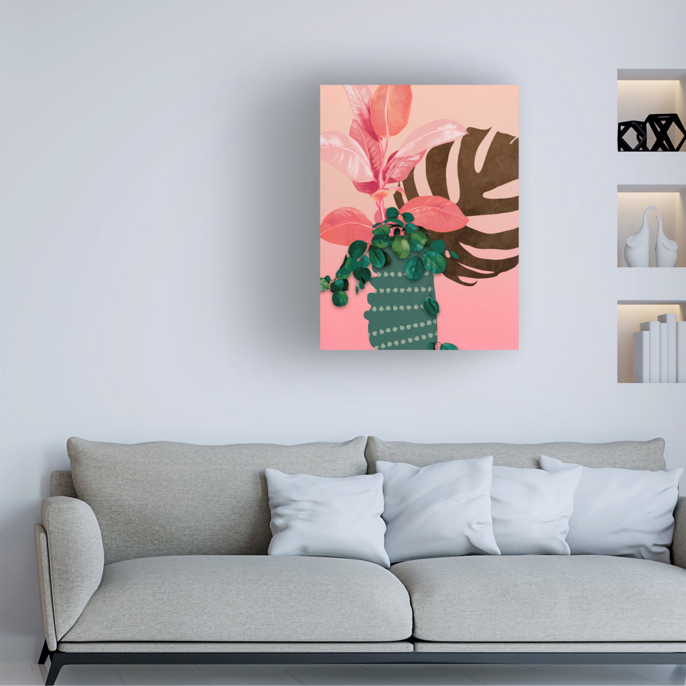 Trademark Fine Art Ana Rut Bre Leaves More 6 Canvas Wall Art