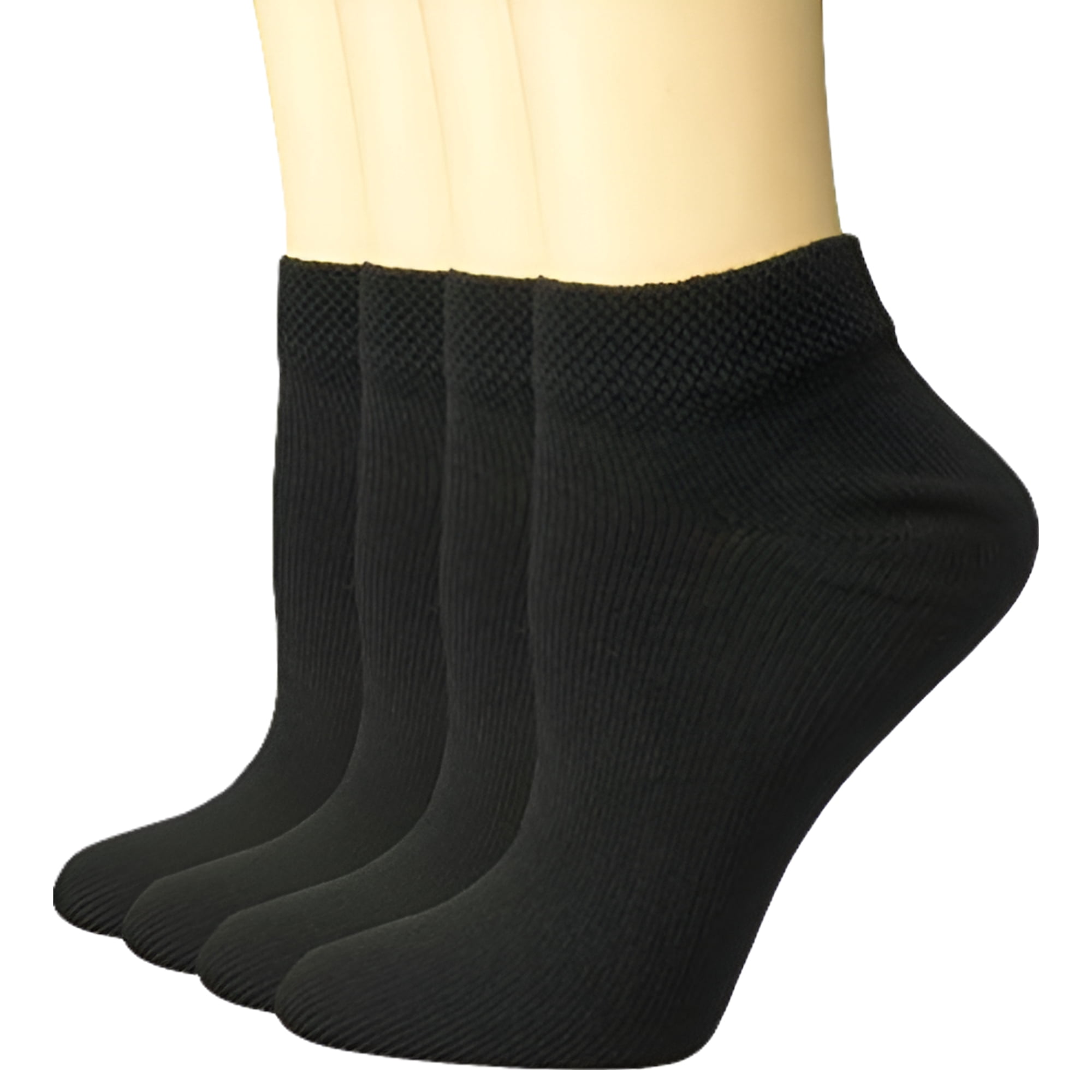 (2 pack) Dr. Scholl's Women's Diabetes and Circulatory Low Cut Socks, 4 Pack