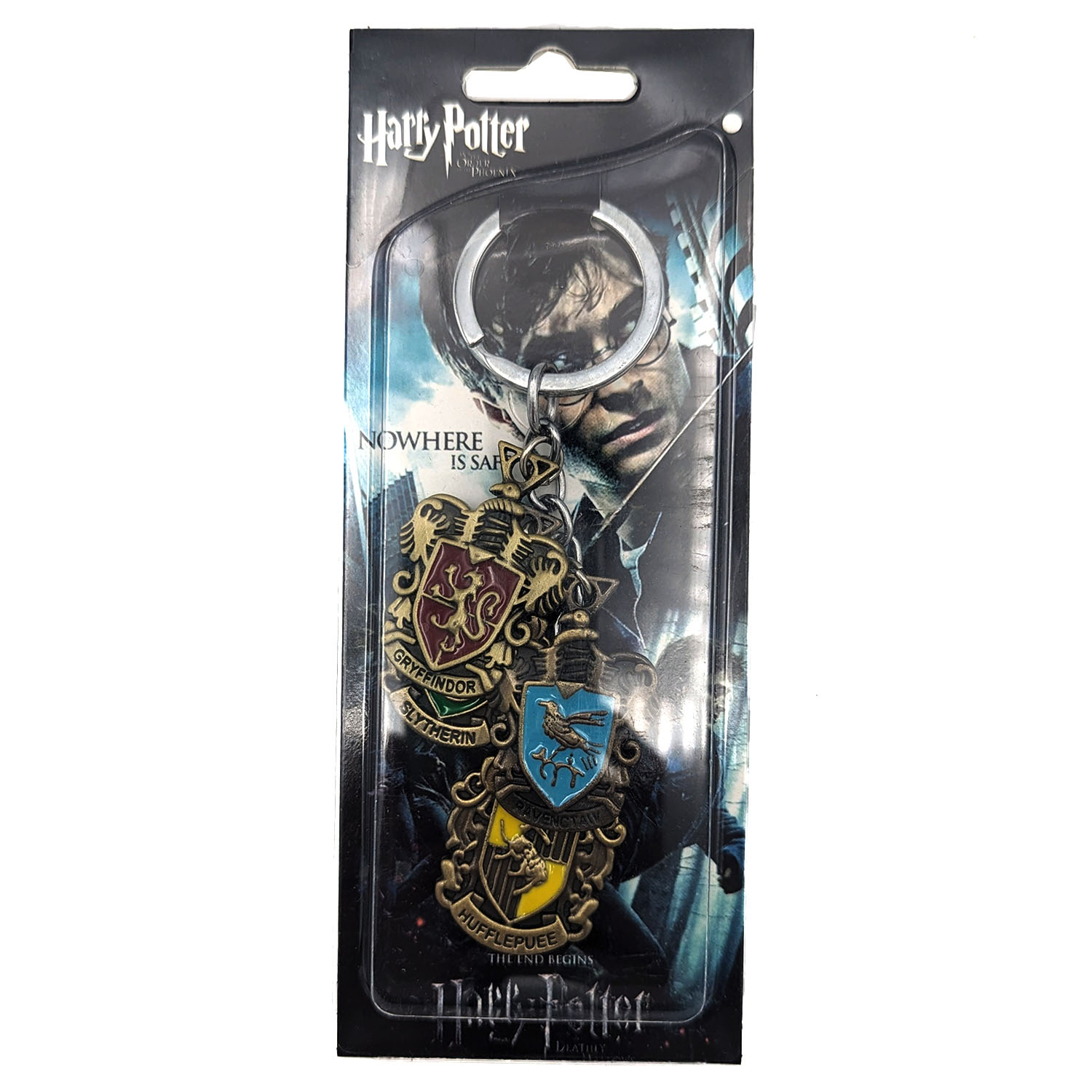 Hogwart's House Crest - Harry Potter 1" Keychain 4 pc. Pendant
