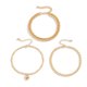 thumbnail image 1 of Aleación de pulsera de tobillo para mujer: 3 piezas de joyería de pie de tobillera de cadena ajustable para dama, 1 of 8