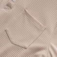 thumbnail image 6 of Timegard Long Sleeve Shirts for Men Fall Casual Breathable Button V Neck Shirts with Pocket Golf Work Solid Color Tee(Khaki,M), 6 of 7