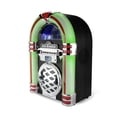 thumbnail image 2 of Victor VDTJ-1550 Broadway Altavoz Bluetooth CD Jukebox de escritorio con radio FM, iluminación LED multicolor y entrada auxiliar: perfecto para transmisión de música de estilo retro e iluminación ambi, 2 of 5