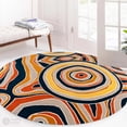 thumbnail image 7 of Teppich Homes Handmade Round Tufted Wool Rug 14x14 - Geometric Pattern Carpet for Living Room And Hallway, 7 of 7