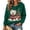 Dark Green, variant on JULMCOMO Women Christmas Hoodie Westie Dog Christmas Tree Snowflake Graphic Print Long Sleeve Drawstring Pullover Holiday Fall Winter Hooded Tops Black M