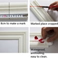 thumbnail image 3 of Billuyoard Papel pintado impermeable autoadhesivo 3D con borde de papel tapiz extraíble de PVC Decoración del hogar blanco, 3 of 6