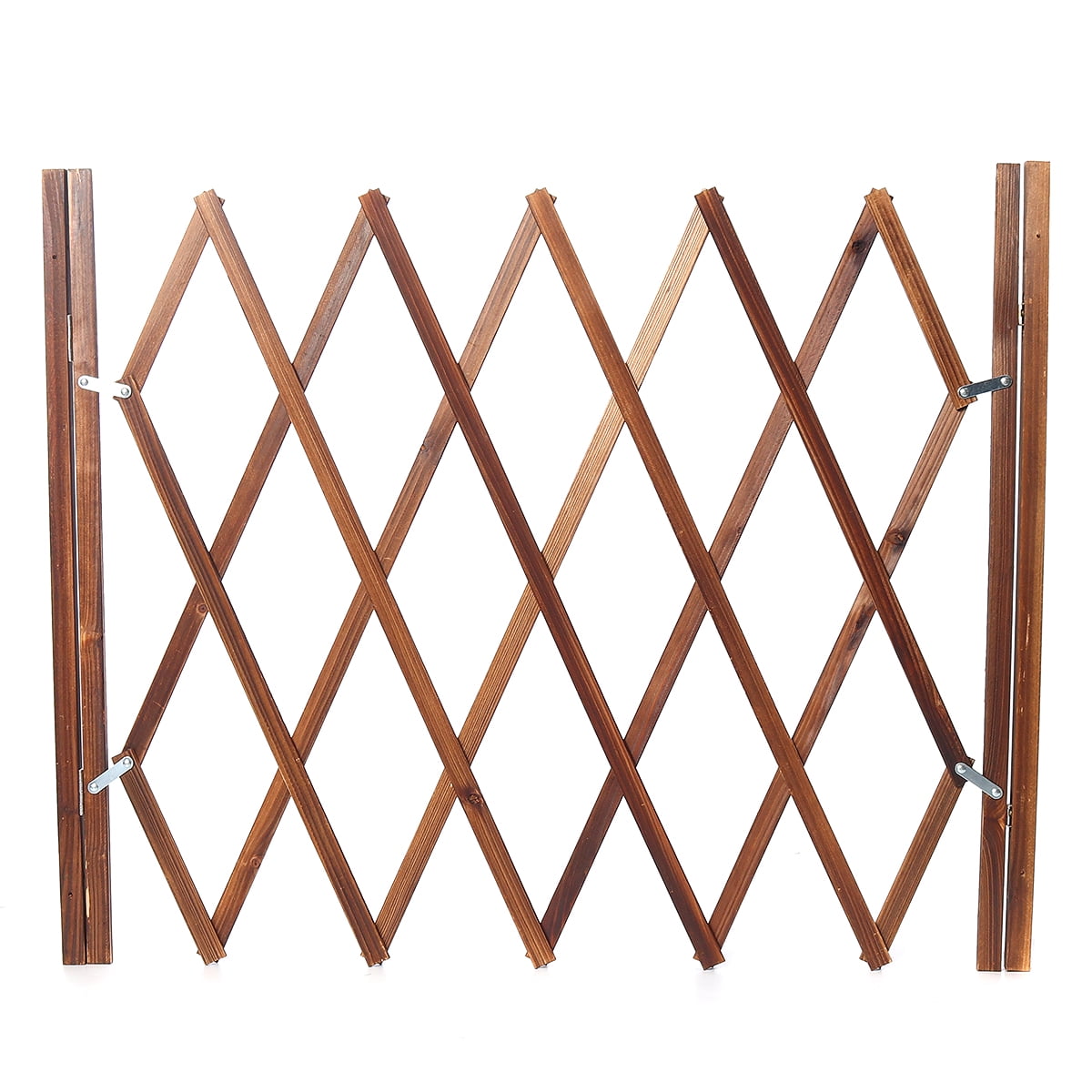 Extendable Instant Fence Wood Retractable Gate Doorways Portable Dog