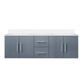 thumbnail image 3 of Geneva 60 in. W Dark Grey Double Bath Vanity and White Quartz Top, 3 of 11