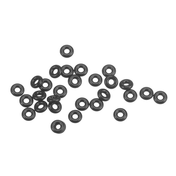 Uxcell 50Pack 2mm Seal O-Ring Rubber Watches Gaskets O-Ring Tiny Assortment Crown-O-Ring