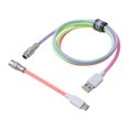thumbnail image 1 of USB to Type C Mechanical Keyboard Cables with YC8 Aviator Detachable Connector Customizable Long Straight Length 1.5M , Short length 14cm Y5, 1 of 1