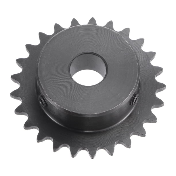 Engranaje de rodillo Uxcell tipo B, paso de cadena simple, acero al carbono C45 12mm