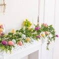 thumbnail image 6 of Artificial Easter Eggs Garland 66.9 Inch Spring Floral Vine Faux Greenery Garland Multi Colored Speckled Eggs Hanging Decor for Mantle Fireplace Stairway Fence Wedding Arch Indoor Outdoor, 6 of 6