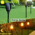thumbnail image 2 of 4 Pack Outdoor Solar Flame Light,Solar Lights Outdoor for Garden Decorations with Flickering Flame,IP65 Waterproof Solar Powered Yard Lights Torch Light for Lawn Patio Pathway (Warm White), 2 of 9