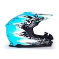 thumbnail image 2 of Casco Para Moto Rasen Tipo Cross Azul Con Negro Certificado Dot             azul M, 2 of 12