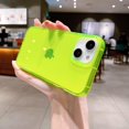 thumbnail image 5 of Cute Neon for iPhone 14 Case & iPhone 13 Case Clear, Flexible Slim TPU Shockproof Transparent Bumper Protective Phone Case for Women and Girls (Yellow), 5 of 14