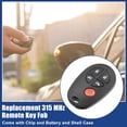 thumbnail image 2 of Control Remoto de Entrada Sin Llave Unique Bargains 315 MHz Toyota Sienna LE 2004-2020 Negro, 2 of 7