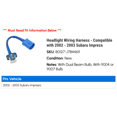 thumbnail image 2 of Headlight Wiring Harness - Compatible with 2002 - 2003 Subaru Impreza, 2 of 2
