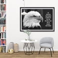 thumbnail image 2 of EzPosterPrints - Most Popular Eagle Theme Quote Posters - Power Strength Brave Motivational Quotes Poster Printing - Wall Art Print for Home Office - TARGET - 48X32 inches, 2 of 6