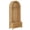 Natural, variant on 70.3 Inch Arched Hall Tree with Bench and Storage Cabinet, Farmhouse Coat Rack with 4 Hooks for Entryway Mudroom Hallway, Natural