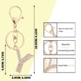 thumbnail image 4 of asddcavvf Creative 26 English Letter Keychain Foreign Trade Hot Alloy Inlaid with Diamonds Gold Lett, 4 of 6