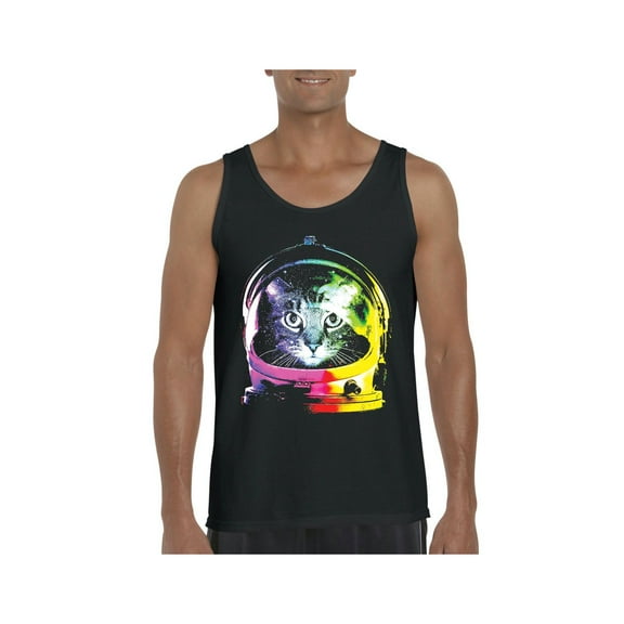 Artix - Men's Tank Top for Men, up to Men Size 3XL - Space Cat