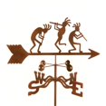 thumbnail image 1 of EZ Vane EZ1902-4S Kokopelli Weathervane with Four Sided Mount, 1 of 1
