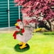 thumbnail image 5 of Adornos de resina con forma de pollo iluminados para Navidad, ideal para el jardín. Pequeño sin luz, 5 of 8