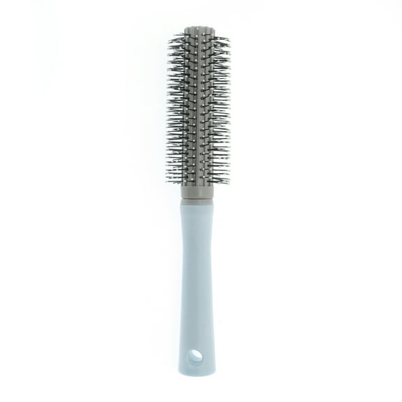 Unique Bargains Durable Round Vent Hair Brush for Curly Straight Wavy Hair Blue