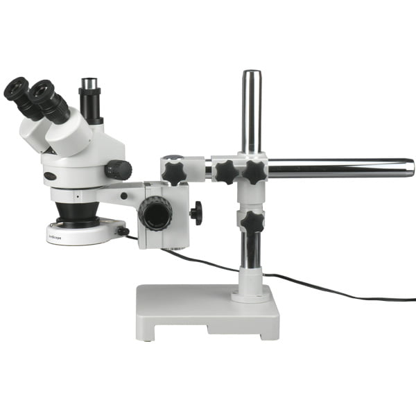 3.5X-90X Trinocular Zoom Stereo Microscope+Narrow Stand+80LED Light+5MP Camera 