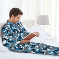 thumbnail image 6 of Lsque Sea Turtle Life Pattern Long Sleeve Pajama Set for Men - Soft 2-Piece Sleepwear and Loungewear Set with Pockets, Comfy Nightwear-XX-Large, 6 of 7