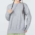 thumbnail image 5 of Sudadera Nike original de cuello redondo gris para mujer, nueva sudadera con forro polar para invierno DQ5734-063, 5 of 5