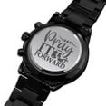 thumbnail image 2 of Pray It Forward Engraved Bible Verse Men's Watch Multifunction Stainless Steel W Copper Dial, 2 of 20