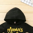thumbnail image 5 of Fesfesfes Toddler Kids Boys Cotton Fashion Letter Print Hoodie Solid Color Tow-piece Set, 5 of 9