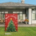 thumbnail image 3 of JOOCAR Merry Christmas Tree Garden Flag for Winter Christmas Home Outdoor Garden Yard Door Decor 12x18 inch, 3 of 5