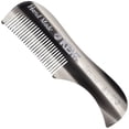 thumbnail image 1 of Kent A 81T Grafito X-Small Peine de bolsillo para barba y bigote de caballero, tamaño de bolsillo de dientes finos para el cuidado y peinado del vello facial. Corte de sierra de Acetato de Celulosa Pu, 1 of 5