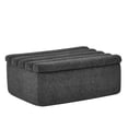 thumbnail image 3 of Tufted Storage Ottoman, Upholstered Footstool with Lift Top, Square Storage Bench for Living Room Bedroom (Black), 3 of 7