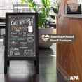 thumbnail image 6 of Ilyapa Wooden A-Frame Chalkboard Sign with Eraser, 40 x 20 Inch Magnetic Sidewalk Menu Board, Black Menu Display for Restaurant, Business, or Weddings, 6 of 7