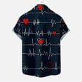 thumbnail image 5 of IROINNID Men's Casual Valentine's Day Printed Comfy Blouse With Pocket, 5 of 5