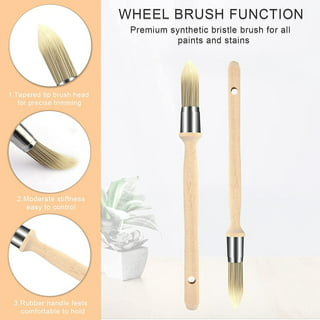 EZ Paint Brush | Angle Adjustable Flat Trim Paintbrush Set with Extension Pole, Red