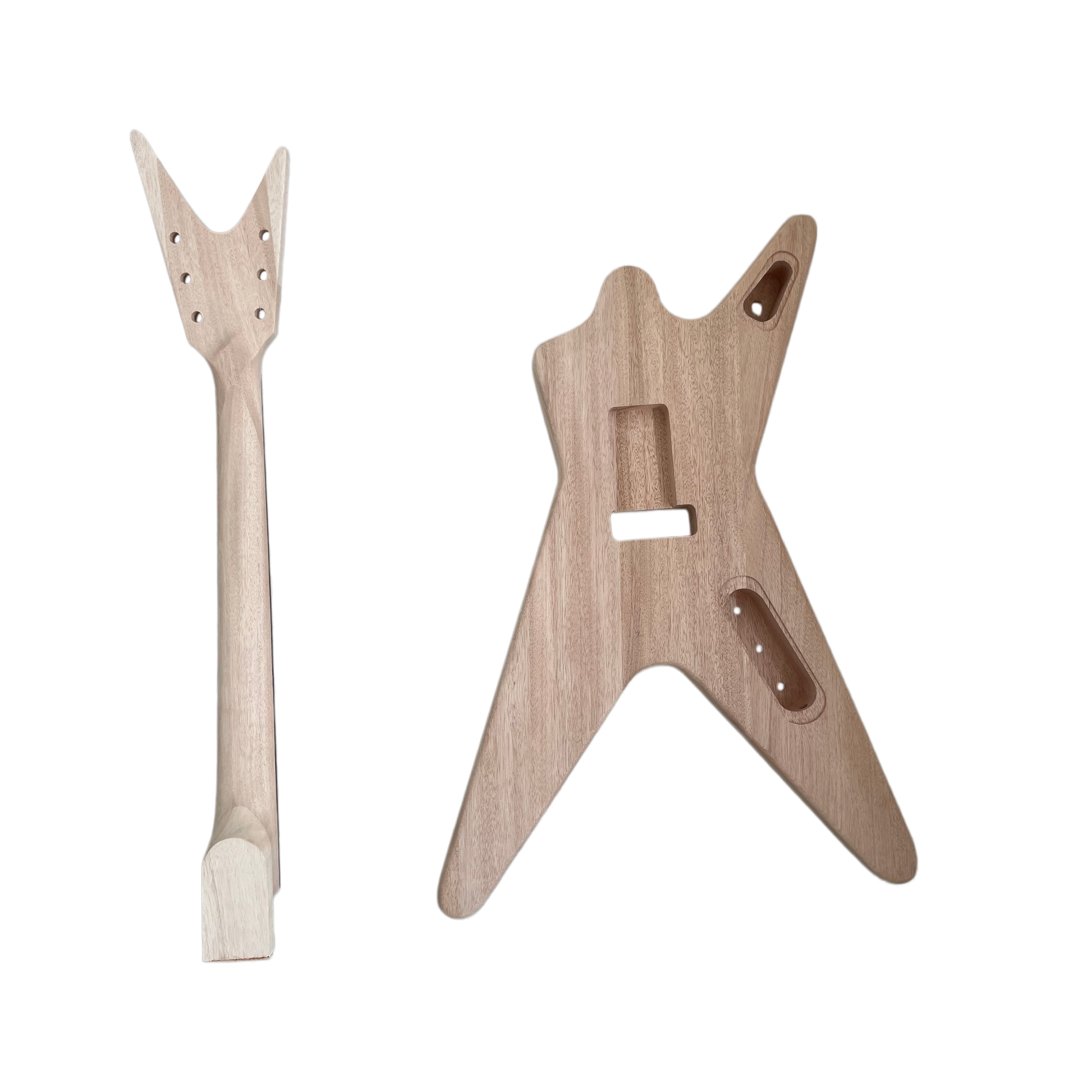 DIY Electric Guitar Kit Dime bag ML-Style Mahogany Body Rosewood Fretboard Left Hand  Maverick