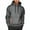 Dark Gray001, variant on qolati Hoodies for Men Cargo Pullover Sweatshirt Hooded Lightweight Fashion Drawstring Fleece Winter Warm Athletic Workout Tops with Zipper Pockets Black L