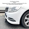 thumbnail image 4 of 3 Sections Front Bumper Lip Spoiler Splitter Sturdy Stylish ABS Material High Performance Downforce Enhancer for Series E92 E93 Standard 2006 2013 and C Class W204 Facelift 2011, 4 of 7