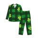 thumbnail image 1 of Fotbe Happy St. Patrick's Day5 Pijama de Hombre con Estampado de Manga Larga, Conjunto de 2 Piezas, Ropa de Dormir Suave y Cómoda con Bolsillos-Medium, 1 of 7