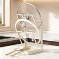thumbnail image 4 of Kitchen Pot Lid Storage Rack Pot Lid Cutting Board Holder With Removable Tray Saving Kitchen Pot Cover Organizer Stand For Countertop Pan Lid Rack Universal Divider Kitchen Counter Organization, 4 of 9